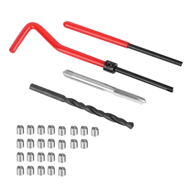 Kit de Reparación de Roscas Bling Bling 30 Piezas Llave de Taladro Helicoidal de Acero Inoxidable M5x0.8