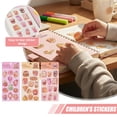 Cute 3D Water Seal Stickers for Hamburgers, Pink Embossed PVC Decals ...