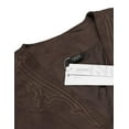 thumbnail image 5 of COOFANDY Men's Casual Suede Leather Vest Single-Breasted Vest Jacket, 5 of 6