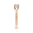 thumbnail image 3 of ANGARA Natural Cushion 1 ct Diamond Engagement Ring in 14K Rose Gold for Women (Size-5.5mm| Color-I-J| Clarity-I1-I2) | April Birthstone, Anniversary, Jewelry Gift for Women | Natural Diamond Ring, 3 of 9