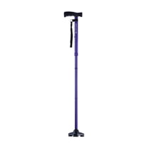 HurryCane Freedom Edition Folding Cane with T Handle, Purple