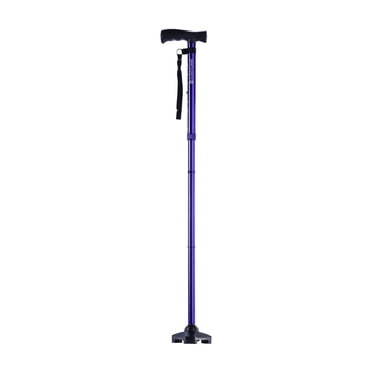 HurryCane Freedom Edition Folding Cane with T Handle, Purple