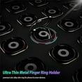 thumbnail image 4 of 360 Degree Rotation Cell Phone Ring Phone Grip Stand Holder Tablets Metal Magnetic Car Mount, 4 of 6