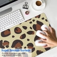 thumbnail image 4 of Long Mouse Pads for Desk,Gold and Brown Of Leopard Print Desk Mats on Top Of Desks, Desk Mouse Pad Extra Large with 3mm Non-Slip Base and Stitched Edge for Gaming,Office,Work,Home 35.4"x15.7", 4 of 6