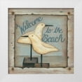 thumbnail image 1 of Lewis, Kim 26x26 White Modern Wood Framed Museum Art Print Titled - Welcome to the Beach, 1 of 4
