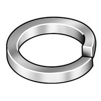 Split Lock Washer, For Screw Size 1-1/4 in Steel, Plain Finish, 10 PK