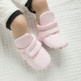 thumbnail image 4 of HsdsBebe Baby Girls Boys Cotton Boots Newborn Winter Cozy Fleece Booties Infant Socks Shoes for 0-18 Months, 4 of 8