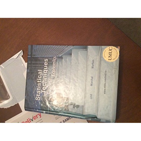 Pre-Owned Statistical Techniques in Business & Economics (14th Ed. - UMUC Edition) (UMUC Custom Edition w/CD-ROM) (Hardcover) 0077365461 9780077365462