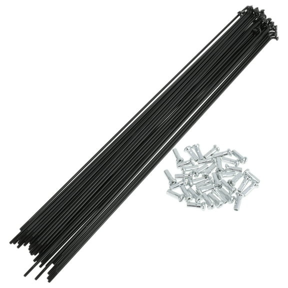 36 Set 14G Bicycle Spokes 269mm Bike Wheel Spokes Carbon Steel Black
