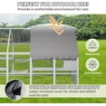 thumbnail image 3 of Akaber 112'' Catio Outdoor Cat Enclosure Super Large Wooden Catios for Cats Patio with Waterproof UV Protection Canopy, Outside Cat Run Enclosure Condon with Platforms, Small Houses, Bridges, 3 of 7
