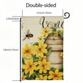 thumbnail image 3 of PHYHOO Welcome Summer Garden Flag Vertical Double Sided, Flower Cute Bee Kind Farmhouse Holiday Outside Decorations Burlap Yard Flag White, 3 of 6