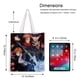thumbnail image 5 of Jujutsu Kaisen Bolso de tela con estampado de lienzo para mujer, bolsa de compras reutilizable y estética, con cremallera interior, regalo para mujer,40*40cm., 5 of 6
