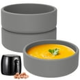 thumbnail image 3 of Ihvewuo 3 Pack Silicone Air Fryer Egg Mold, Nonstick Egg Poacher Cups Egg Boiler Mold Cup Microwave Egg Cooker Egg Bite Maker, 4*1.3in, 3 of 9