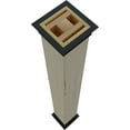 thumbnail image 6 of Ekena Millwork 6"W x 18'H River Wood Endurathane Faux Wood Non-Tapered Square Column Wrap with Faux Iron Capital & Base, 6 of 16