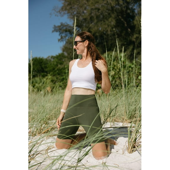Ann Biker Short- Green