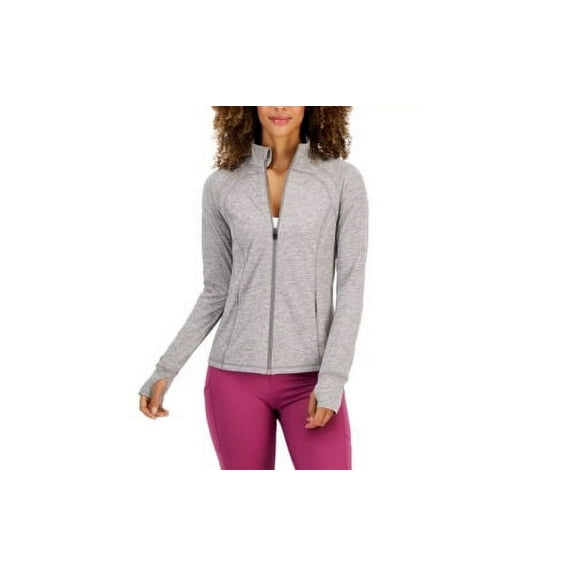 Ideology Women's Lightweight Full Zip Sweater, Tranquil Blue, 1X