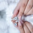 thumbnail image 6 of Rosec Jewels Lab Grown Diamond Engagement Ring 2 Carat - IGI Certified (E-VS1 Quality) - Gift for Special Occasions, 925 Sterling Silver, US 4.00, 6 of 9