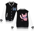 thumbnail image 1 of Y2k 90s Stitch Disney Sudadera con capucha chaqueta de béisbol hombres mujeres sudadera niños niñas chaquetas Harajuku ropa de calle abrigos universitarios, 1 of 1