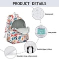 thumbnail image 4 of Cute Dinosaur Pattern Backpack for School,Cute School Bag,Schoolbag with Adjustable Shoulder Straps & Padded Back,13.4"x11"x4.7", 4 of 6