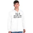 thumbnail image 5 of Dad Genuine World's Greatest Father Zip Hoodie Sweatshirt Men Brisco Brands M, 5 of 6