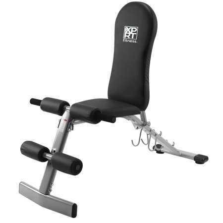 XPRT Fitness Adjustable Utility Bench For Workout Incline  Flat and Decline Multi-Purpose