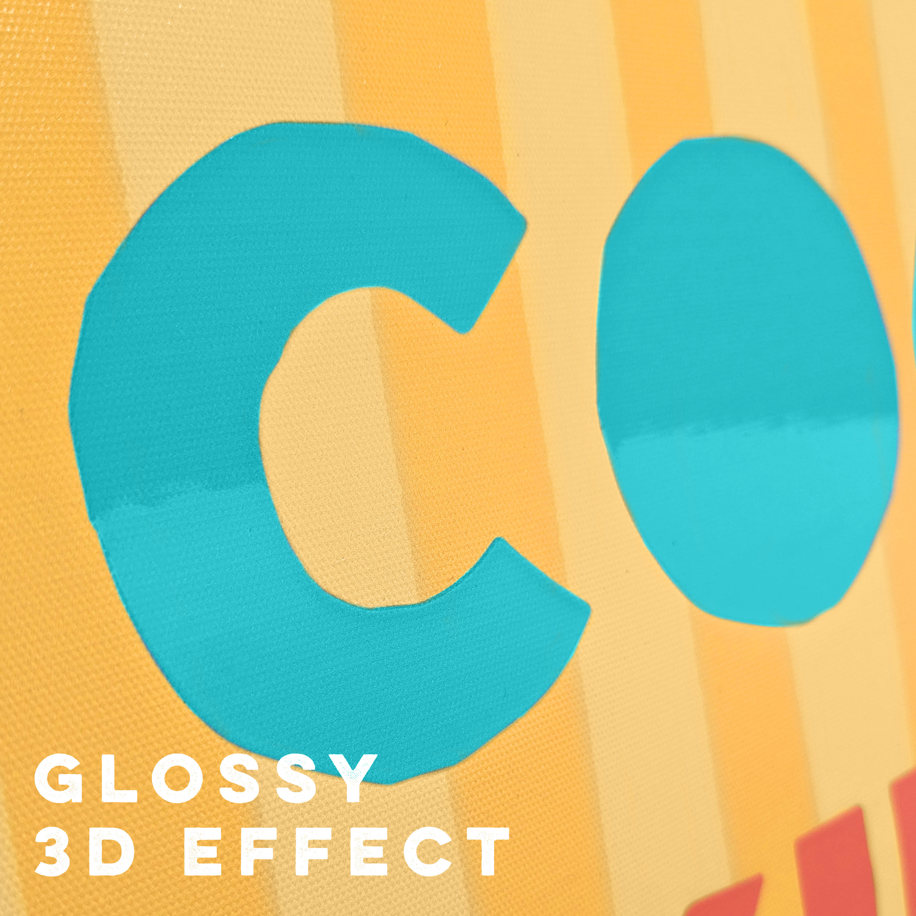 House of Happy 16x20 "Cool Kids Club" Kids 3D Printed Wall Art on Canvas