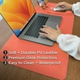 thumbnail image 2 of Black+Decker Faux Leather Desk Mat for Keyboard and Mouse - Office Desk Accessories - Protective Office Desk Decor Men, Women, Teens - Desk Pad Mat for Gaming, Work from Home, Office - Desk Organizers, 2 of 9