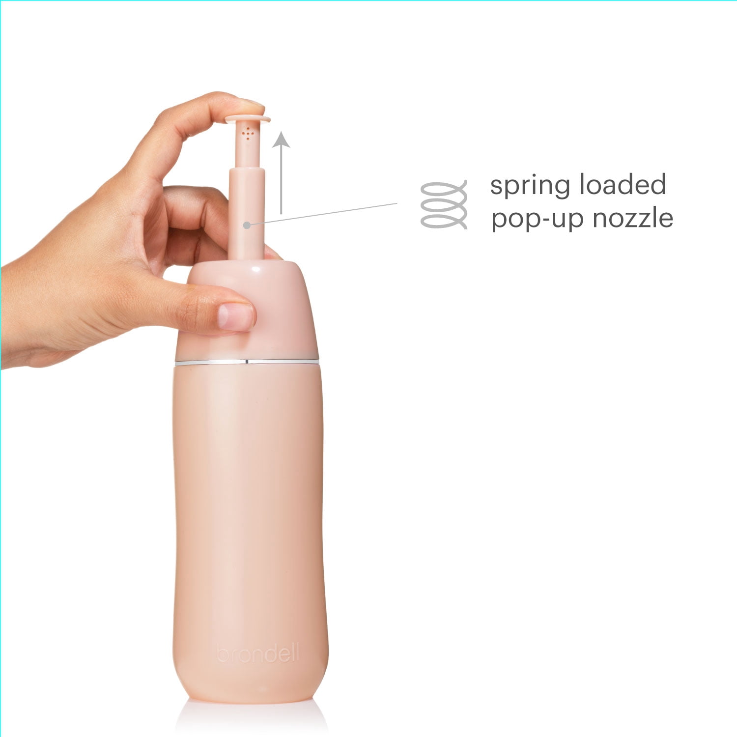 GoSpa Advanced + Travel Bidet (500ml), Pink w/ Retractable Nozzle and Drawstring Carrying Bag