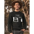thumbnail image 2 of Floppy Disk Is The Usb's Dad Sweatshirt Men -GoatDeals Designs, Male Large, 2 of 4