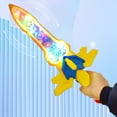 thumbnail image 3 of HEVIRGO Lightsaber Toy Cool Shape Colorful Lights Sound Effect Exquisite Flashing Round Edge Plastic Glow in The Dark Children Light Up LED Toy for Yard, 3 of 10
