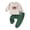 S02-Green, variant on Xudanell 3-6 Month Boy Clothes Winter Baby Boy Outfits Embroidered Sweatshirt Pants Warm Set with Rugby Printed