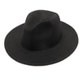 thumbnail image 5 of EliteGoogv Unisex Panama Straw Hat Foldable Wide Brim Breathable Solid Color For Men Women Summer Beach Vacation Casual Outdoor Fedora Sun Hat Headwear, 5 of 7