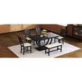thumbnail image 4 of Dining Set with Bench and Chairs | Ideal for Family Dining in Room | Solid Wood and Padded Cushions | Ensures Long-Lasting and Comfortable Seating, 4 of 6