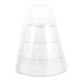 thumbnail image 4 of SHINYPASING 1 Set Macaron Display Stand with Lid Transparent PET Storage Multi-tier Structure for Desserts and Cookies, 4 of 8