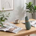 thumbnail image 4 of Ceramic Decor, Decorative Vase, 8X4 In, Faceted Build, Impact-Resistant, Living Room Decor, Table Decor, DecorationsforRoom, Modern Room Decor, Living Room Decorations, 1 Pc, 4 of 5