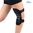 thumbnail image 2 of Knee Booster Brace Joint Support Spring Stabilizer Pad Climbing Mountains Stairs Power Lift Knee Brace Weak Old Legs Sports (A pair of Black), 2 of 7