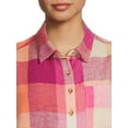 thumbnail image 5 of Time And Tru Women's Sleeveless Henley Shirt, 5 of 5