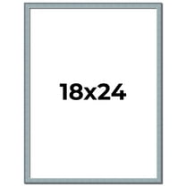 18x24 Frame Rustic Sky Blue Solid Wood Picture Frame | 0.75 Inch Moulding Width |Includes UV