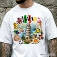 thumbnail image 2 of Artistic Italy Landmarks T-Shirt, Italian Tee and Souvenir, 2 of 5