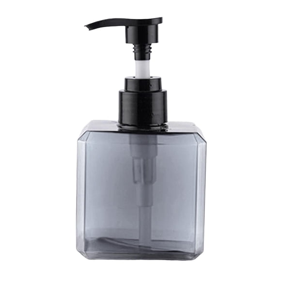 1 botella dispensadora de jabón, manual, loción líquida, contenedor reutilizable para lavado de manos. 250ml Gris