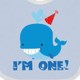 thumbnail image 4 of Inktastic Whale 1st Birthday Boys or Girls Baby Bib, 4 of 4