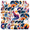 1A, variant on cartoon Fox Stickers, Waterproof Fox Sticker for Water Bottle Laptop Phone Cases Planner Skateboard Luggage Helmet Party Favor Decor, Ideal for Adults Teens Teacher Rewards