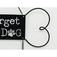 thumbnail image 2 of Parisloft Forget the Dog Beware of The Kids Metal Dog Sign for Fence, Black, 9.8"W x 7.5"H, 2 of 6
