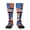 2 Black-2, variant on Women's Knee High Socks Flag Thin Blue Line Flag Outdoor Casual Tube Socks
