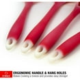 thumbnail image 2 of 4-piece Kitchen Cooking Utensil Gadget Set, Made of One-Piece Silicone, Includes: Ladle, Slotted Turner, Spoon, Pasta Fork, 2 of 4