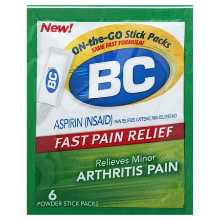 BC Powder Fast Pain Relief Arthritis 6 Packs