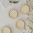 thumbnail image 5 of Bamboo Woven Coaster Drink Cup Coasters Non-slip Pot Holder Dining Table Placemat Home Kitchen Accessories, 5 of 10