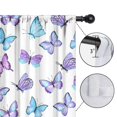 thumbnail image 4 of Blackout Kids Curtains,Purple Blue Butterfly Pattern Childrens Insulated Curtains Set Of 2,Bedroom Essentials,Toddler Room Decor 42"x54", 4 of 5