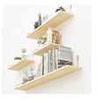 thumbnail image 2 of Kit 4 Repisas Estante Flotante De Almacenamiento De Pared Xtellar beige, 2 of 4