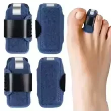 Toe Splint for Broken Toe Straightener Brace Women Men Hammer Toe to Align and Support Toe Wraps 4Pcs